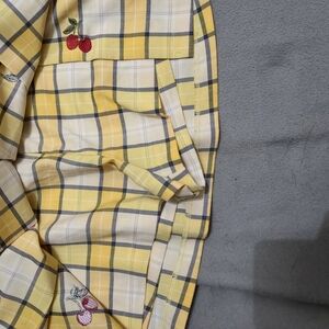 Forever 21 Yellow Plaid Mini Skirt